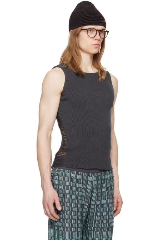 [Isa Boulder]SSENSE Exclusive Gray Float Tank Top 241541M214001