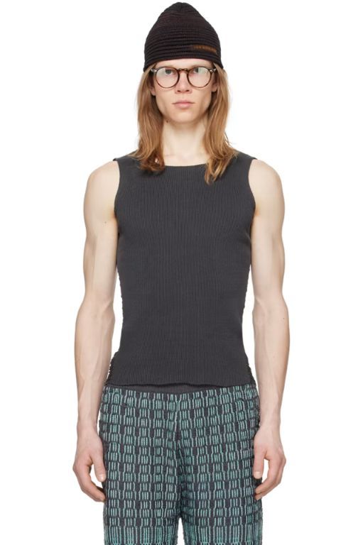 [Isa Boulder]SSENSE Exclusive Gray Float Tank Top 241541M214001