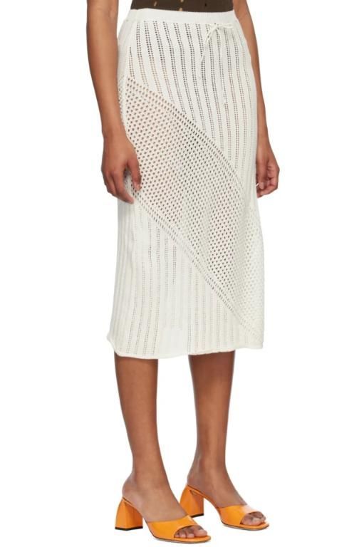 [GIMAGUAS]White Bartola Maxi Skirt 231776F093001
