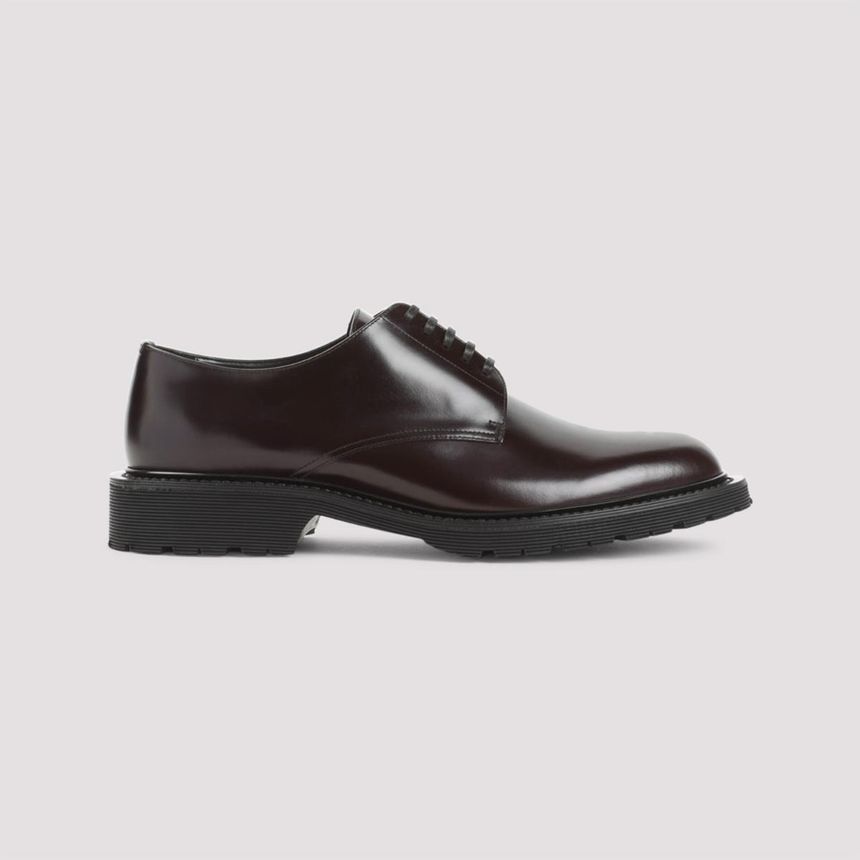 754721.1OO00-6020 DARK WINE Saint Laurent Army 20 Derbies