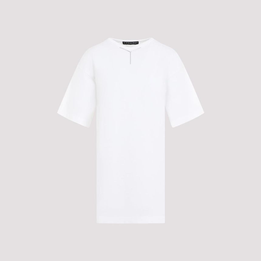 Tシャツ・カットソー Y/PROJECT Woman T-Shirt White 104TO004 OPTICWHITE Y/Projectアウトレット：Tシャツ レディース - ホワイト