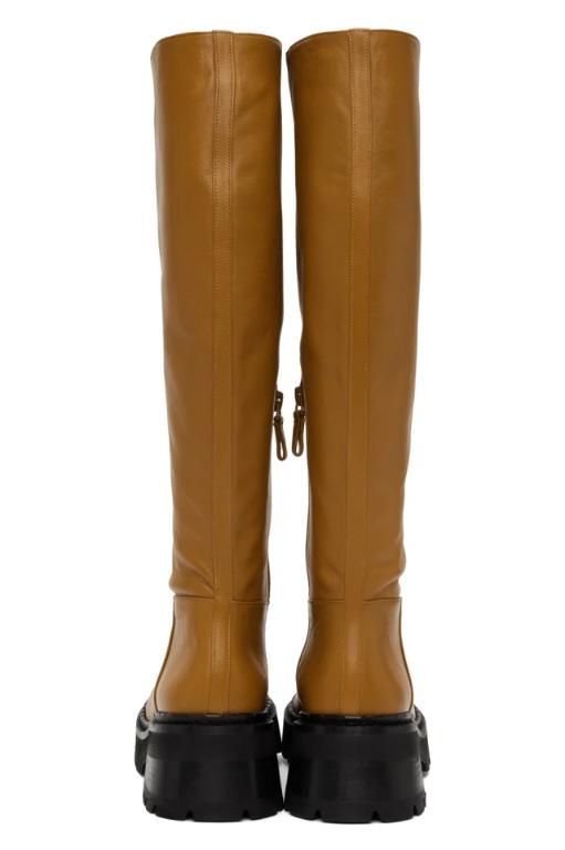 [BY FAR]Brown Russel Boots 222289F115033