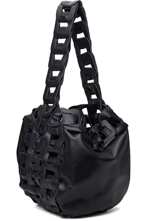 [SC103]SSENSE Exclusive Black Drum Tote 251490M172004