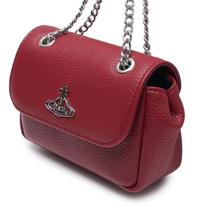 ショルダーバッグ・ポシェット Vivienne Westwood Vegan Grain Small Chain Bag Red Vivienne Westwood Vegan Grain Small Chain Bag Red 62992082