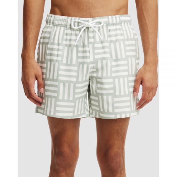 Cotton On Cotton On Stretch Swim Shorts Sage Green Cross Hatch