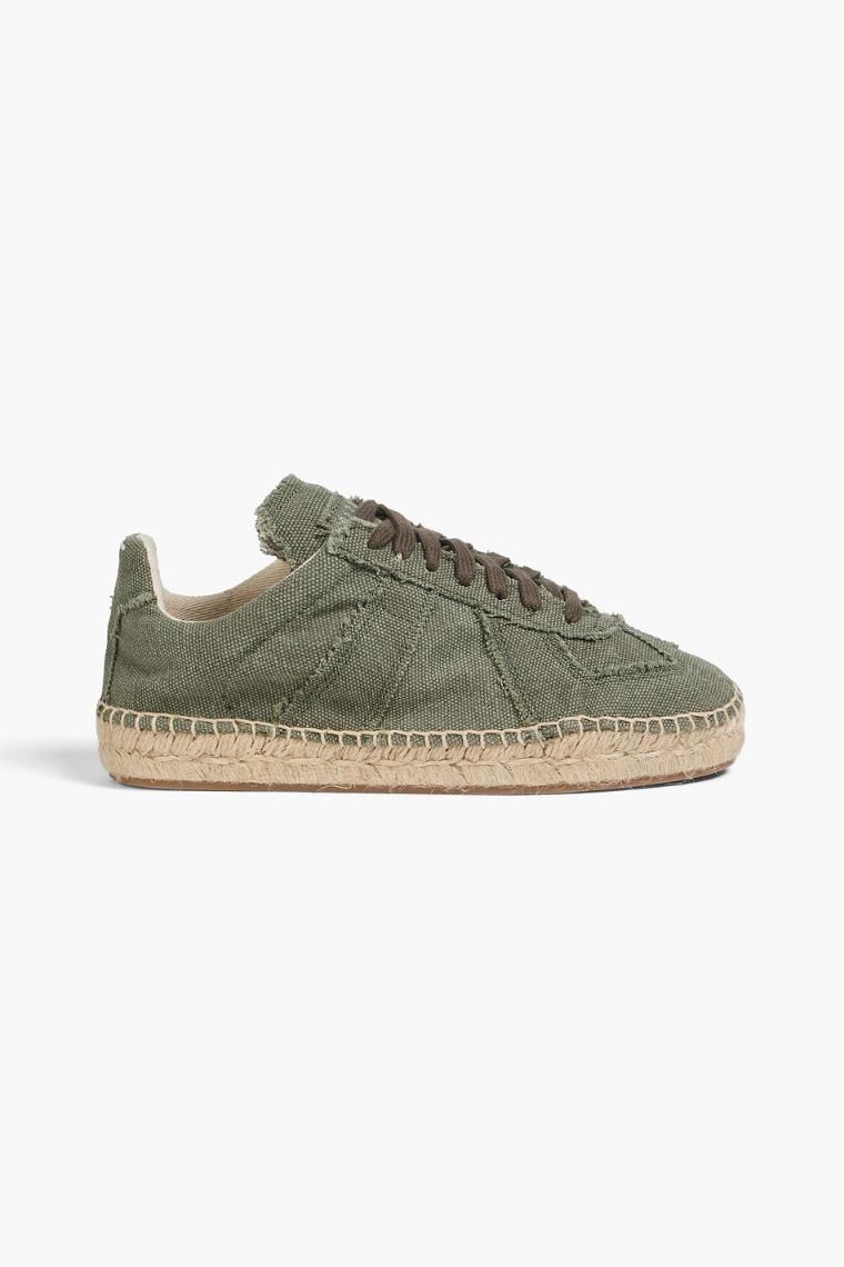 [NB07] 메종마르지엘라 여성 에스파드류 Replica frayed canvas espadrille sneakers 1647597359120081