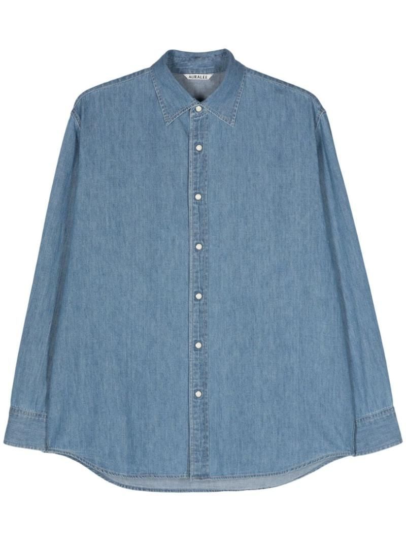 25 SS 오라리 프레스 스터드 데님 셔츠 A24SS01GS TP425249800
