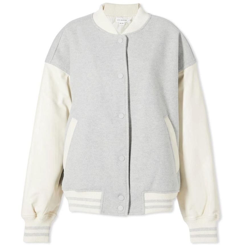 [NB15] Good American 여성 봄버 자켓 Good American Varsity Bomber Jacket GJK0132-HG01
