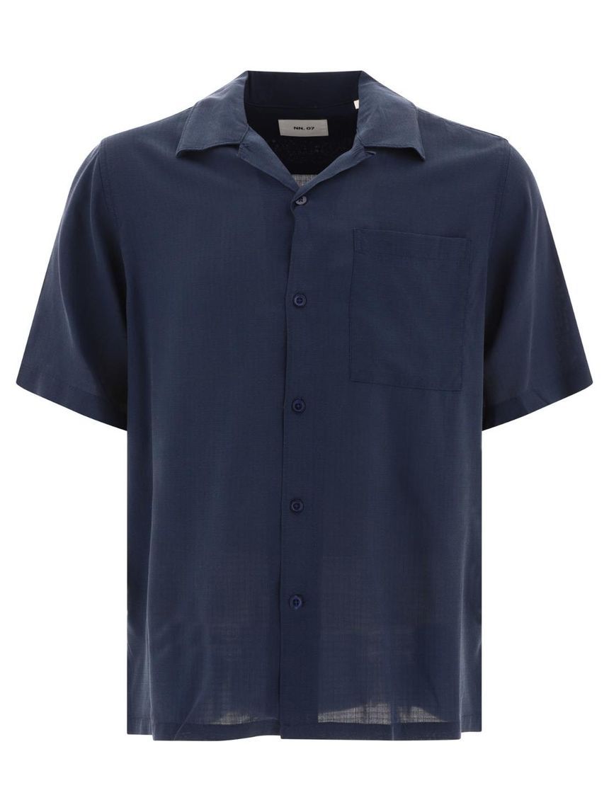 Tシャツ・カットソー NN07 SS25 Shirts (2523420599 JULIO SS 3420DEMITASSE) Julio 3420 men's shirt - Demitasse - Buy online at NN.07®