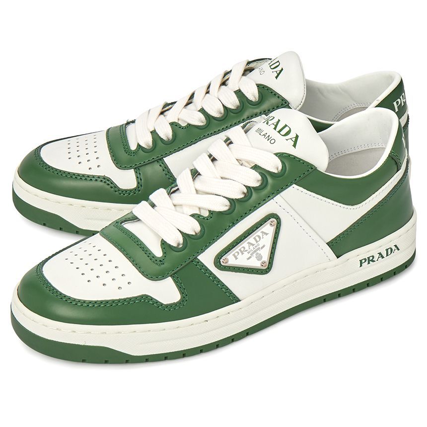 SALE♪関税込【PRADA】レディース Down townスニーカー 1E792M Buy Prada Wmns Downtown Leather 'Black White' - 1E792M 3LKG