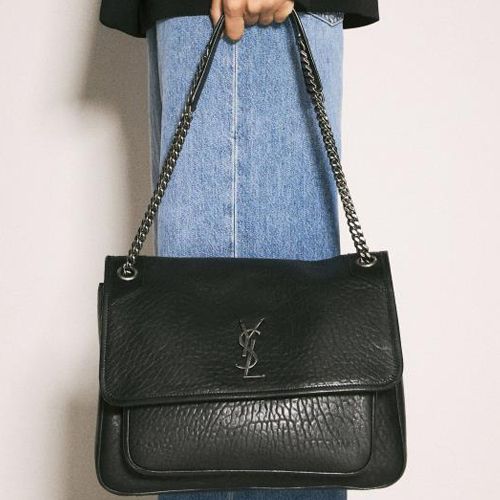 생로랑(Saint Laurent) | 25 SS 생로랑 라지 니키 Large Niki 그레인 스무스 레더 숄더백 803777 AACIA 1000 | 트렌비