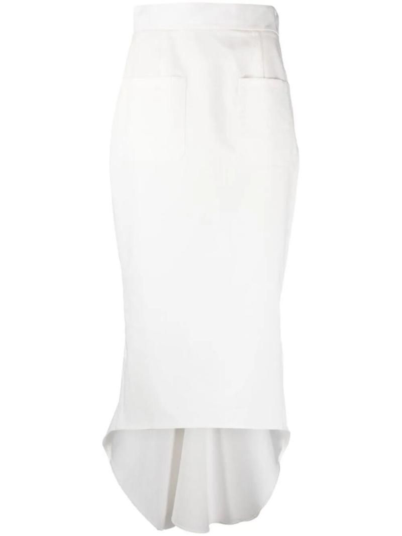 프라다 롱 스커트 P161X232 13QA F0009 BIANCO