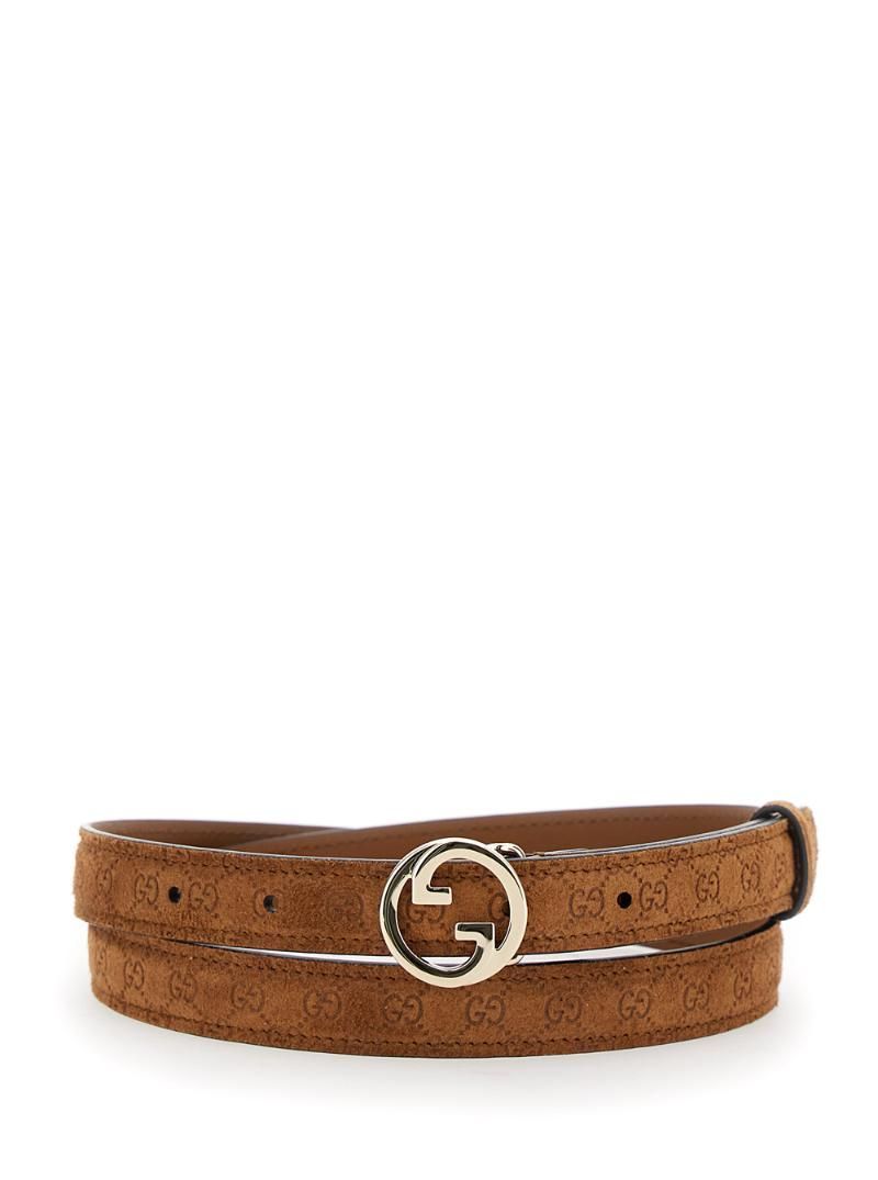 GUCCI WBELT W.20 블론디 스웨이드 다프네 723073AAEFD2718