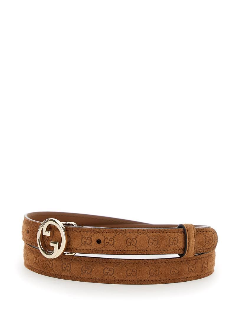 GUCCI WBELT W.20 블론디 스웨이드 다프네 723073AAEFD2718