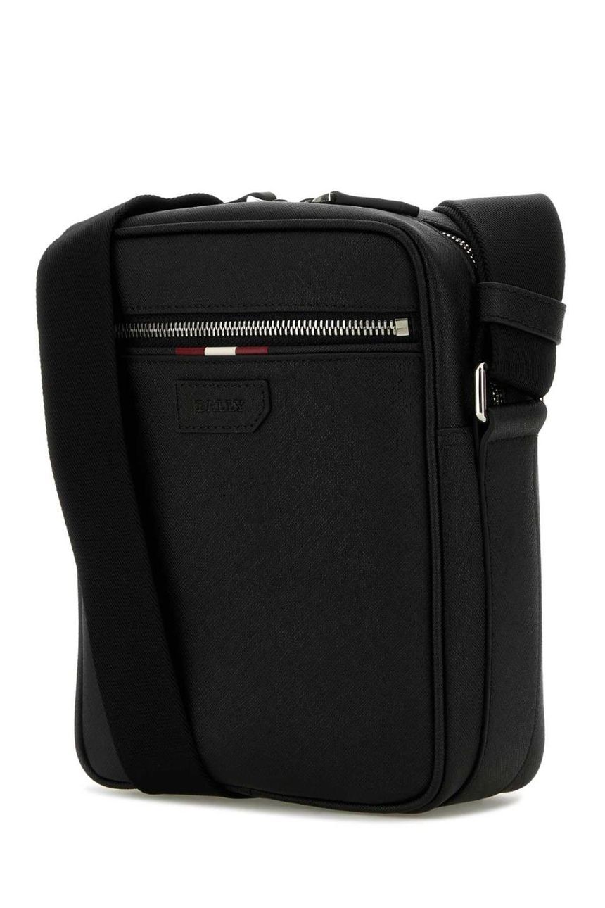 발리 BLACK Black leather Pablo crossbody bag  JP1