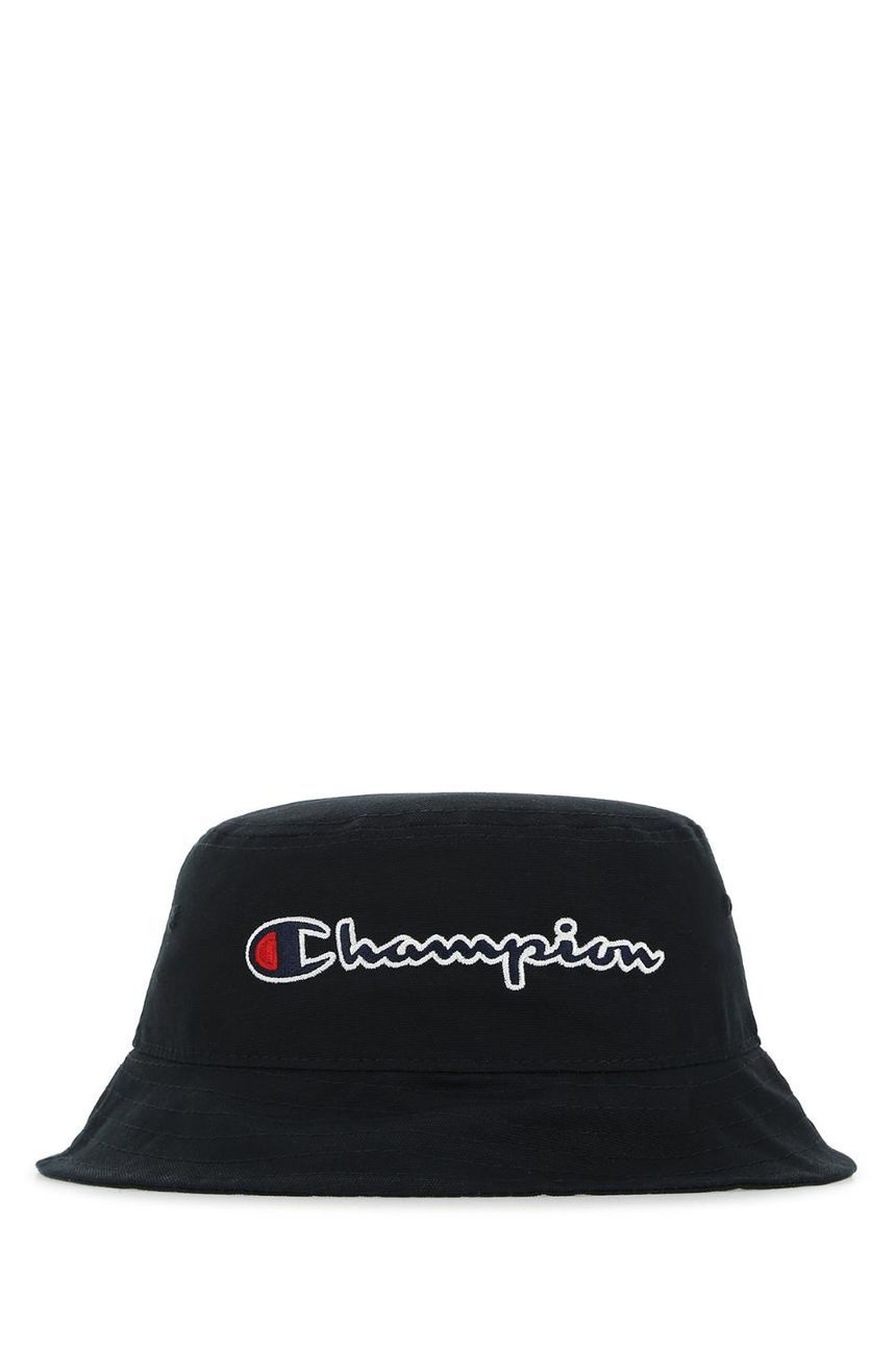 CHAMPION 블랙 코튼 버킷 모자 805556 KK001