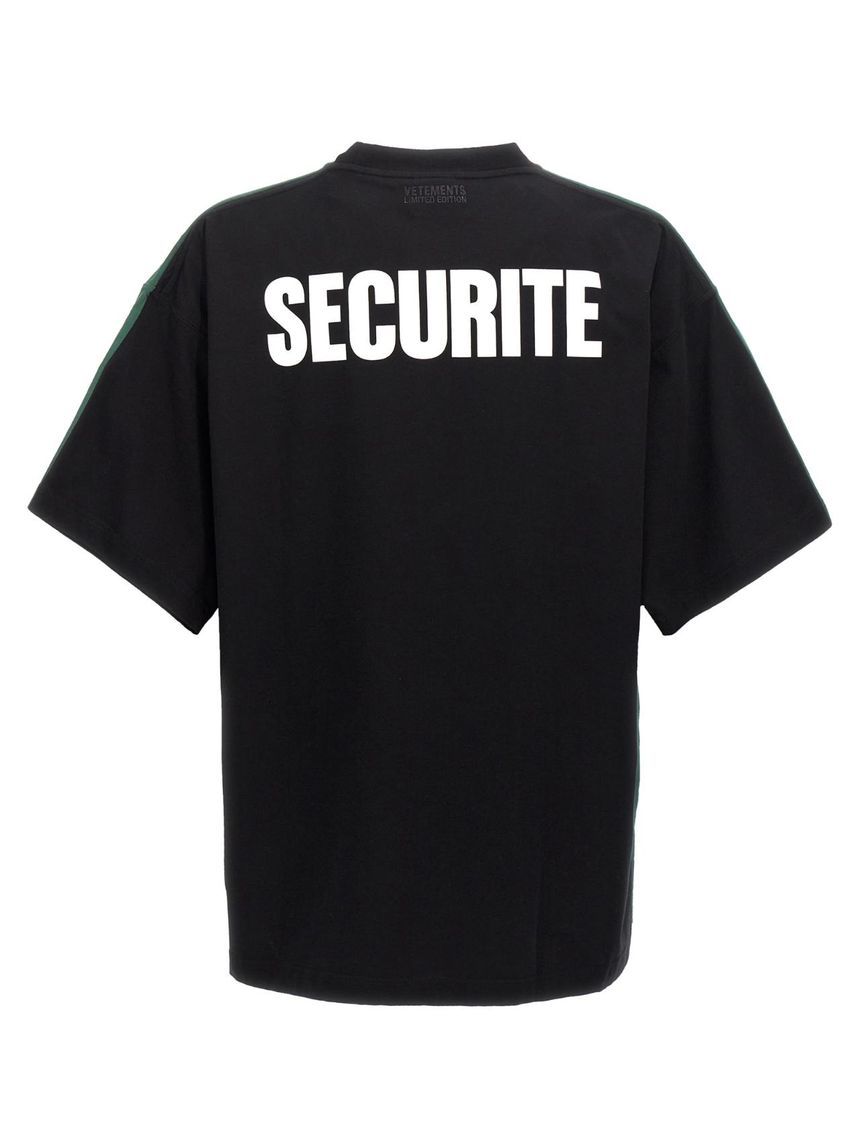 VETEMENTS 'Polizei/Securite' T-shirt UA65TR423GPOLIZEIGREENBLACK