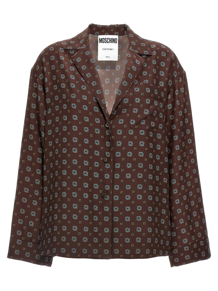 모스키노 긴팔 티셔츠 A0205 5455 1102 MULTI BROWN