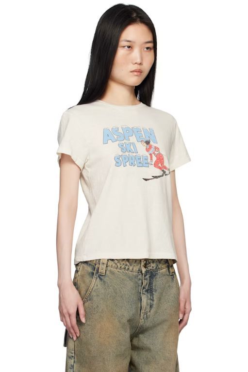 [리던]Off White Classic Ski Spree T shirt 251800F110005
