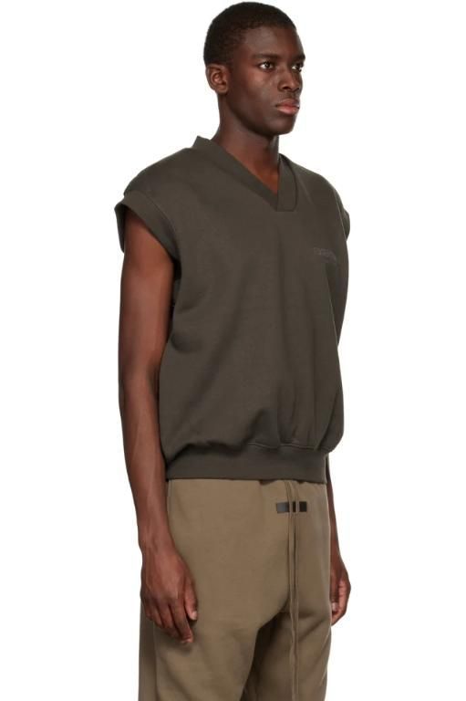 [피어오브갓]Gray V Neck Vest 222161M206004