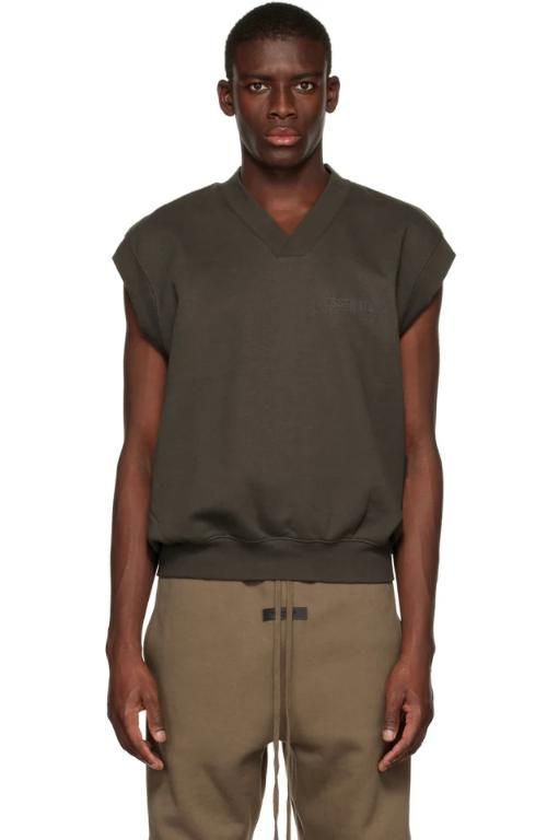 [피어오브갓]Gray V Neck Vest 222161M206004