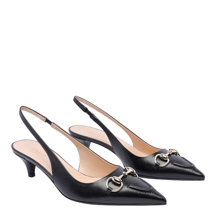 구찌 HORSEBIT SLINGBACK 782407DMBT01000 - Heel: 5 cm []