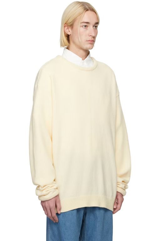[나나미카]Off White KODENSHI Wool Sweater 242467M201004