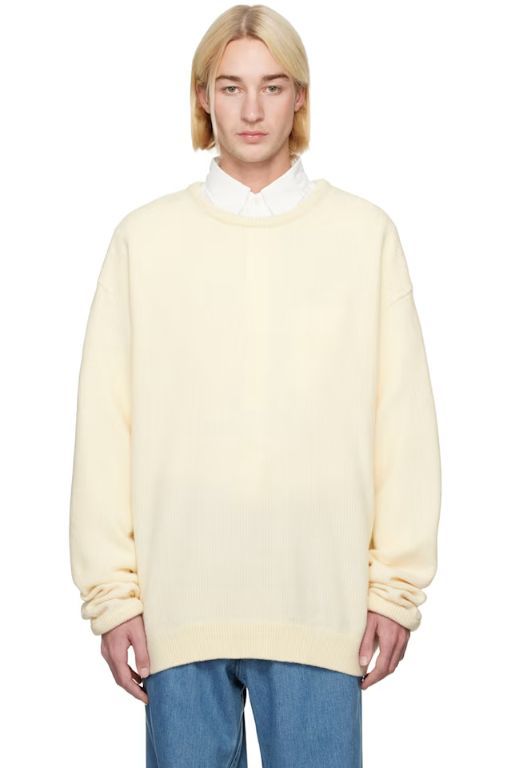 [나나미카]Off White KODENSHI Wool Sweater 242467M201004
