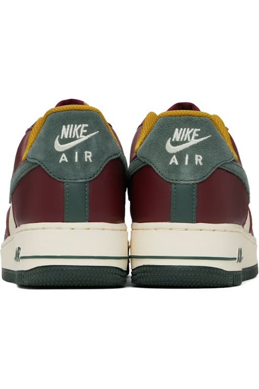 [나이키]Off White   Burgundy Air Force 1 07 LV8 Sneakers 251011M237020