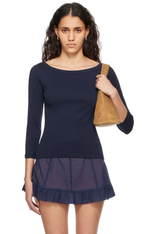 FLORE FLORE 네이비 스테피 티셔츠 STEFFI TEE TP839789312