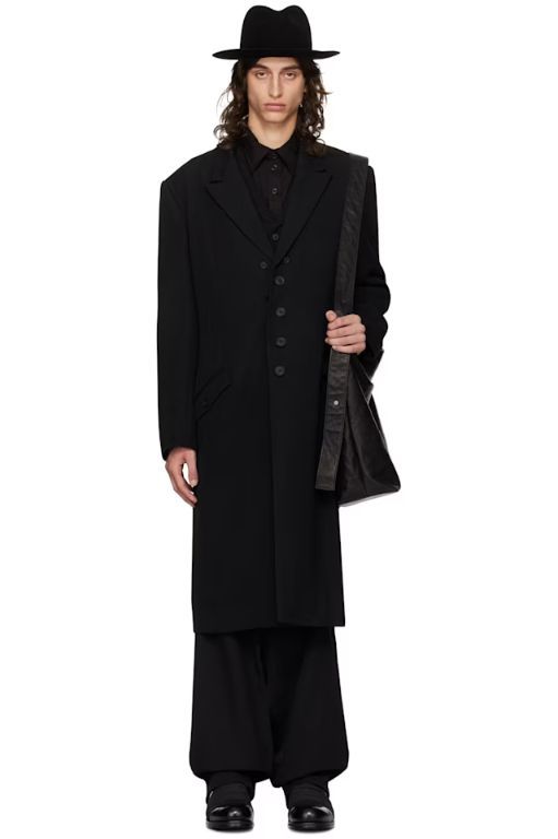 요지야마모토(Yohji Yamamoto) | 25 SS 요지야마모토 오프센터 울 코트 HJJ36124 TP425163447 | 트렌비