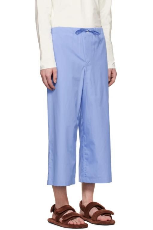 [Rier]SSENSE Exclusive Blue Pyjama Shorts 222661M193003
