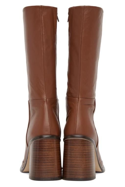 [미스타]Brown Abril Boots 231877F114002