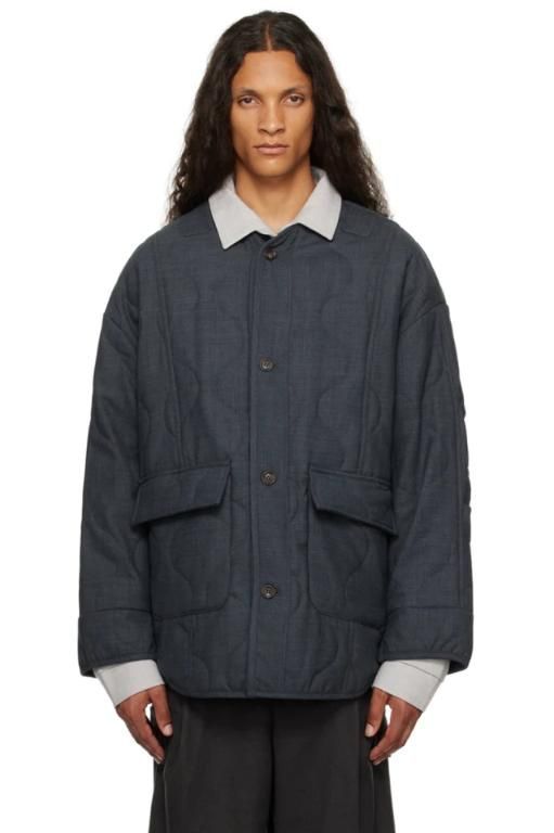 25 SS THE FRANKIE SHOP 그레이 테드 재킷 232115M180006