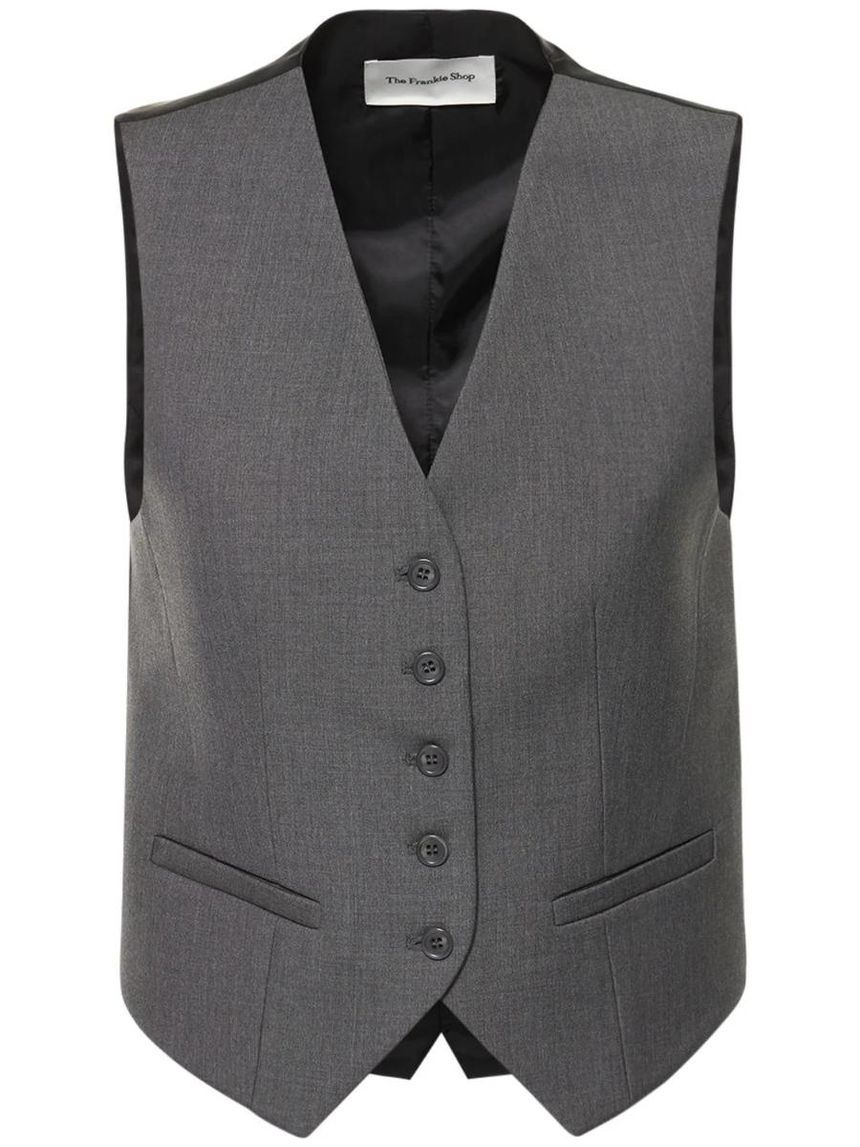 [NB14] THE FRANKIE SHOP 여성 베스트 Gelso lyocell blend waistcoat 77I-Z88060