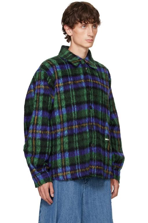 [아더에러]Green   Blue Check Shirt 242039M192006