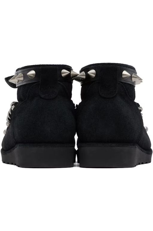 [NO IDEA]Black Big Foot Rock Star Boots 242296M223002
