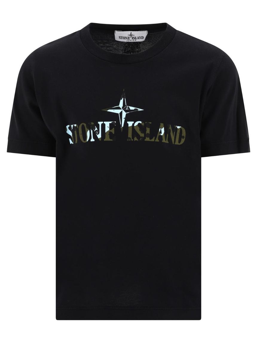 Stone Island Junior  Stone Island  t shirt Black 791621051V0029 []