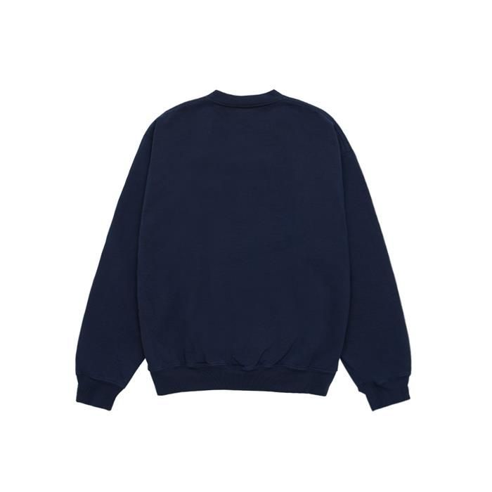 ★Sporty & Rich★ Prince Sporty Sweatshirt Navy White CR521N Sporty And Rich Navy Prince Edition Sporty Sweatshirt In