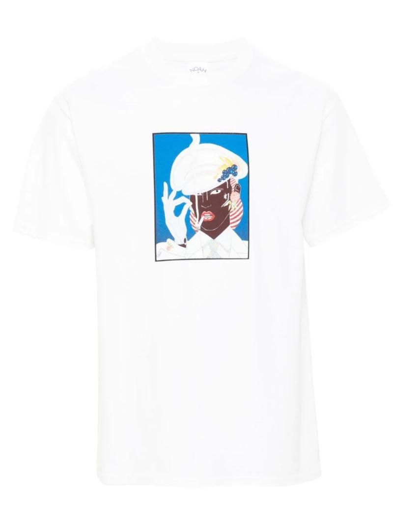 25 SS NOAH NY 노아 NY X 안토니오 로페즈 일러스트 그래픽 티셔츠 T216SS24WHT TP427366614
