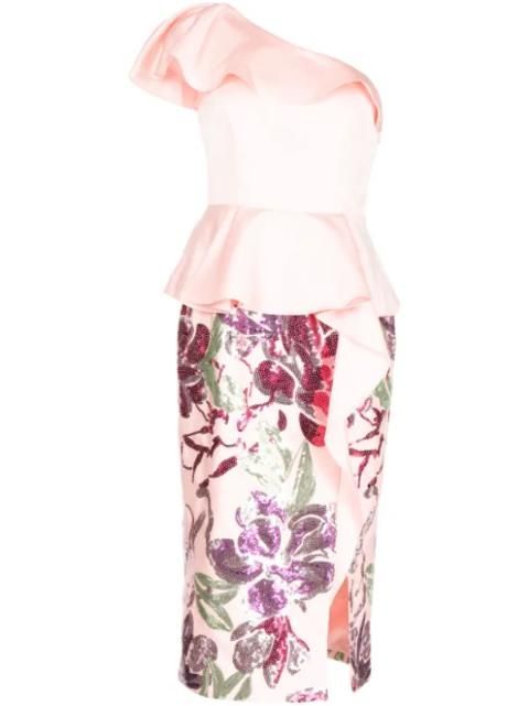 25 SS MARCHESA NOTTE 시퀸 장식 드레스  N63M3289 TP425147797