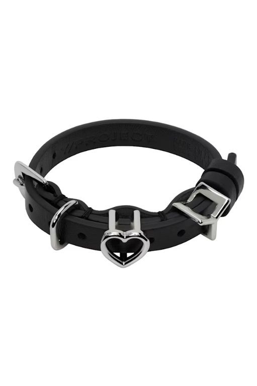 와이프로젝트(Y Project) | Black Y Heart Belt Bracelet 와이프로젝트(Y Project) | Black Y Heart Belt Bracelet
