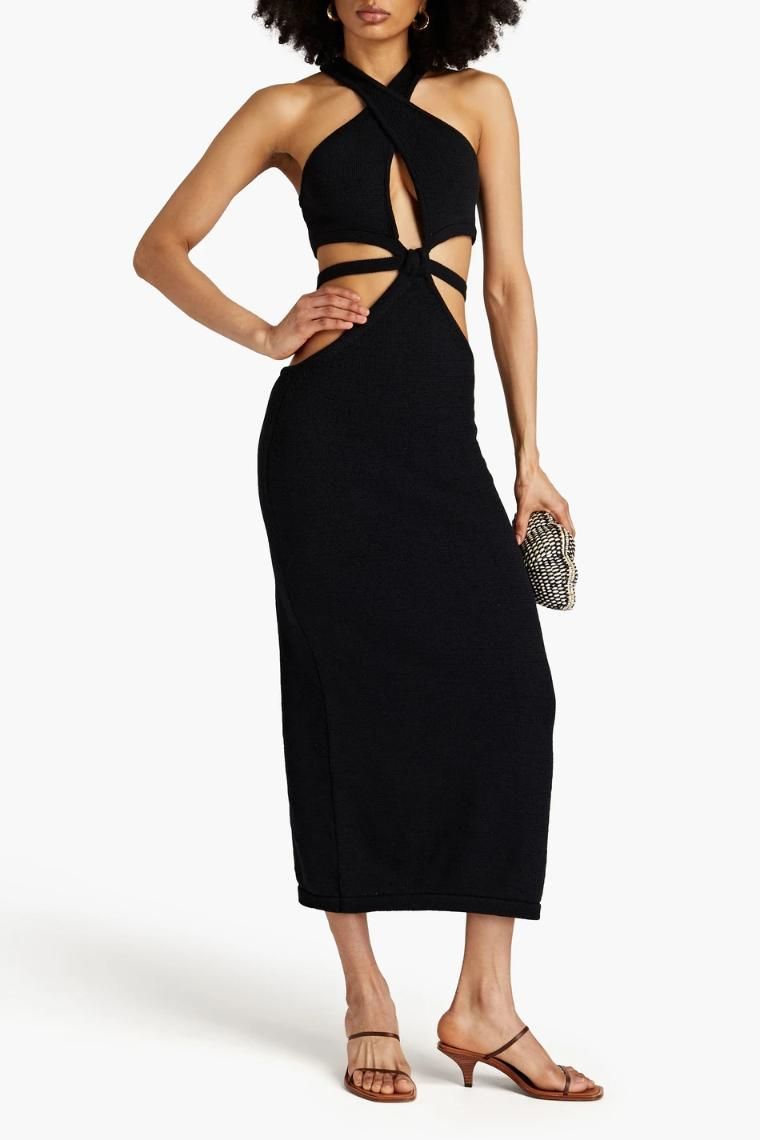 컬트가이아 Aziza cutout cotton blend midi dress 1647597318106154