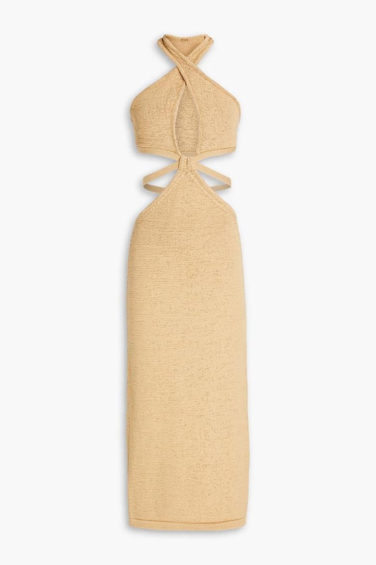 컬트가이아 Aziza cutout cotton blend midi dress 1647597311337245