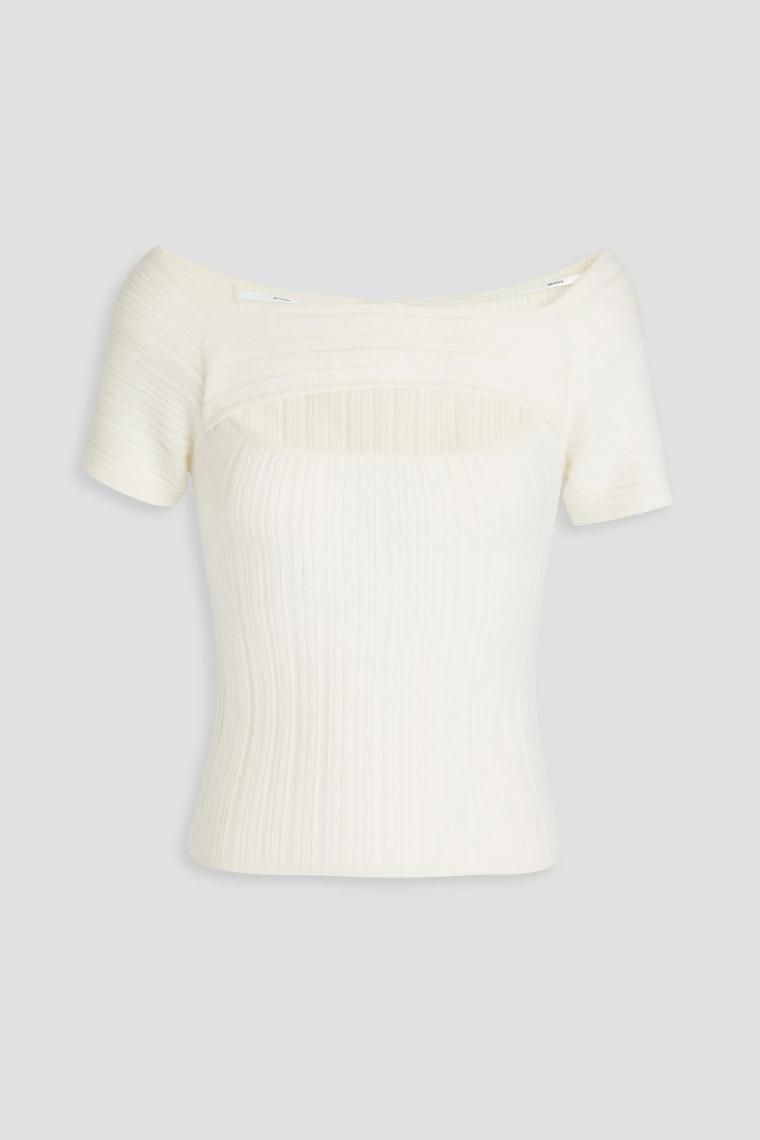 NAADAM Cutout ribbed cashmere top 1647597329162020
