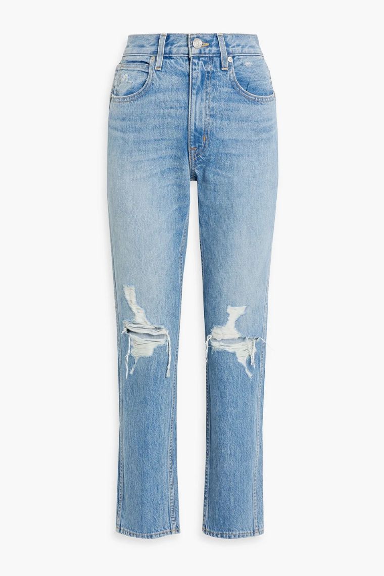 SLVRLAKE Virginia distressed high rise slim leg jeans 1647597307764274