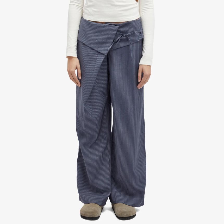 Deiji Studios Deiji Studios Folded Wool Stripe Pants R25-06-NS