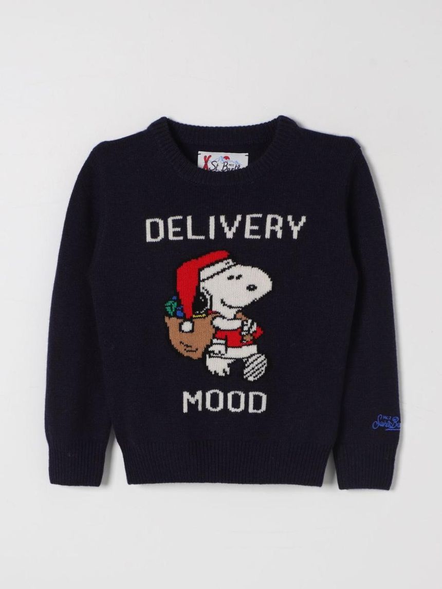 MC 2 SAINT BARTH Little Girls Sweater Mc2 Saint Barth DOU0001 01459C Blue  []