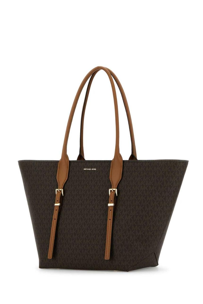 MICHAEL BY MICHAEL KORS 30R5G9OT7B BRNACORN Printed canvas Moore shopping bag
