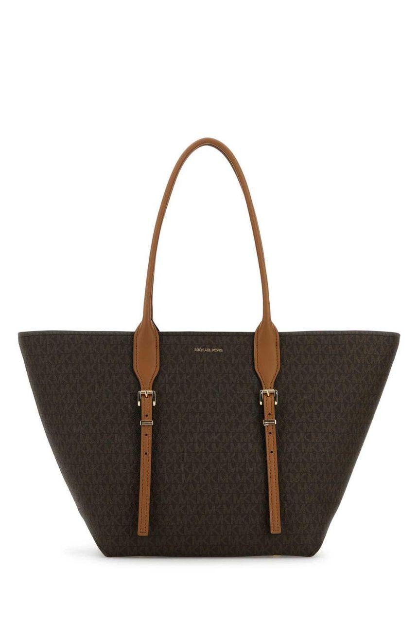 MICHAEL BY MICHAEL KORS 30R5G9OT7B BRNACORN Printed canvas Moore shopping bag
